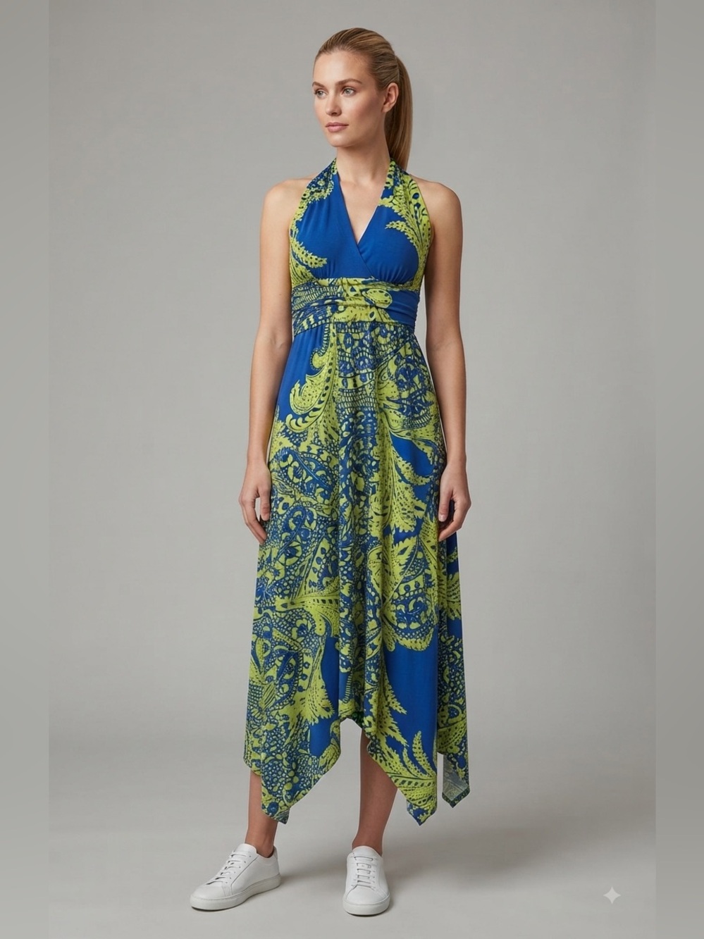 Groovy woman halter  maxi dress